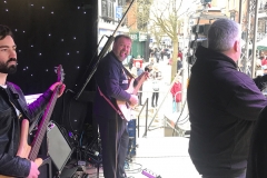 Brass Monkees Nantwich Jazz Festival 2018 Happy Guitarist