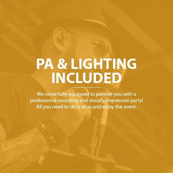 Cheshire Wedding Band PA Lighting